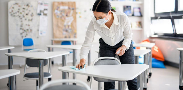 School Cleaning -correct cleaning process
