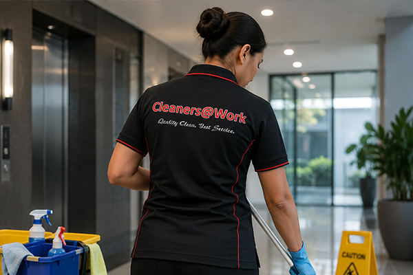Cleaners at Work body corporate cleaning team Melbourne